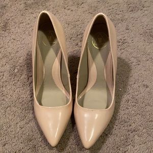 Missguided tan stilettos.